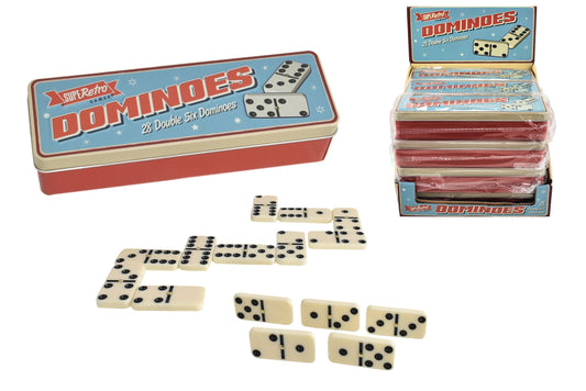 28pc Dominoes In Tin Box
