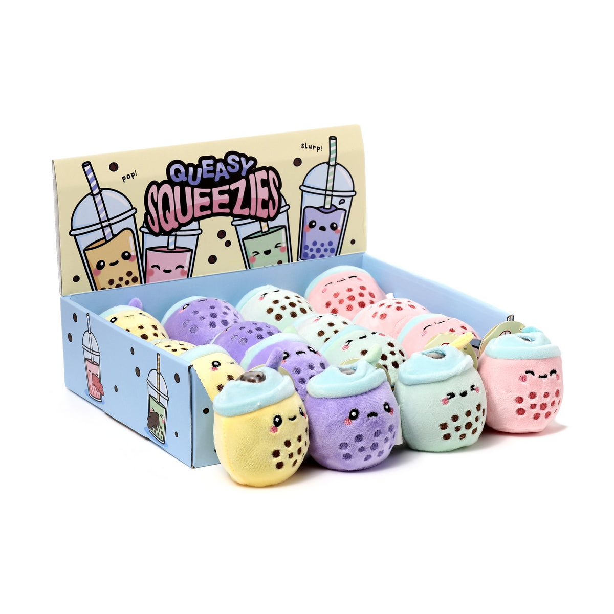 Foodiemals Queasy Squeezies Bubble Tea Plush Toy 8cm - Assorted