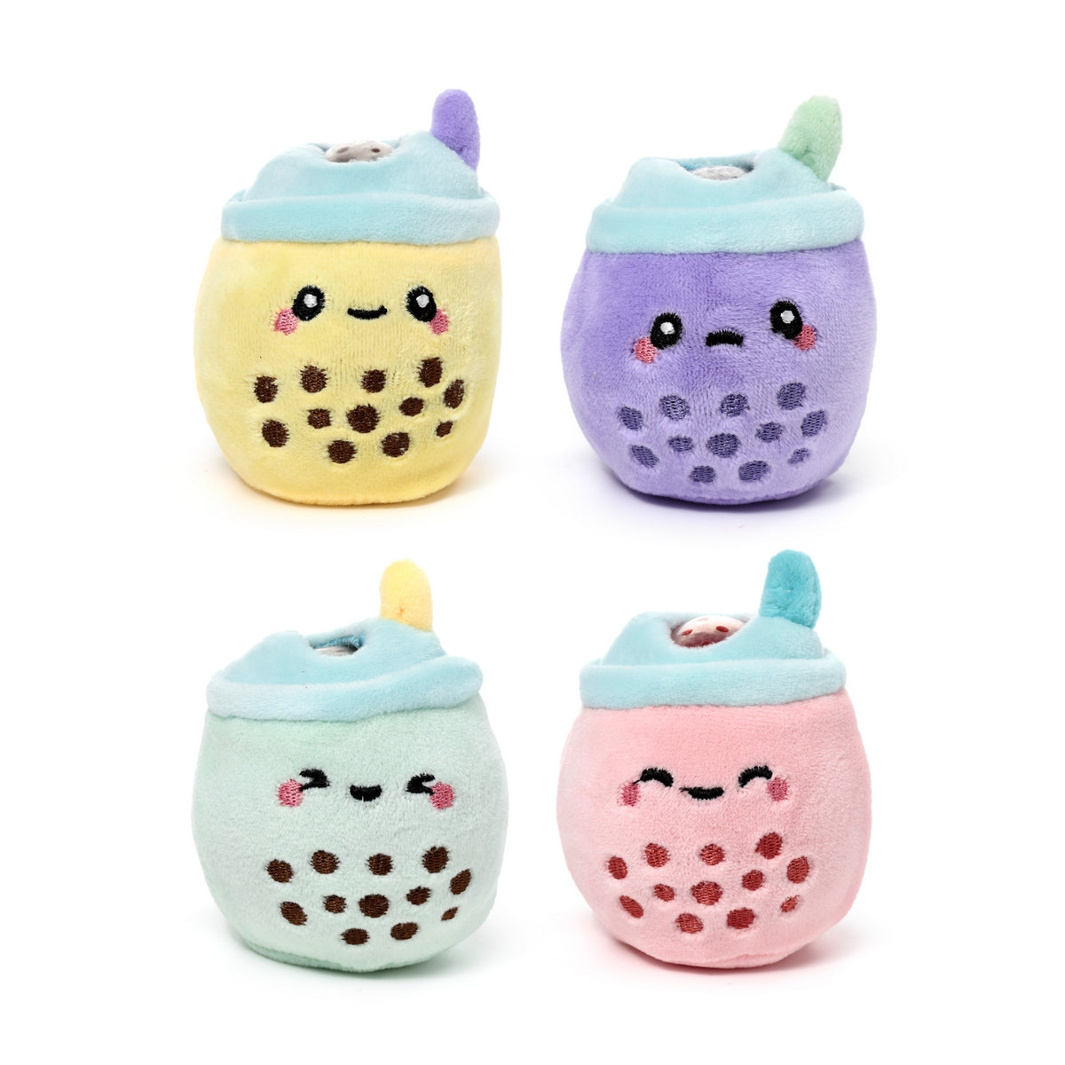 Foodiemals Queasy Squeezies Bubble Tea Plush Toy 8cm - Assorted
