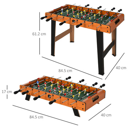 Foosball Game Table 84.5cm Wood Soccer Arcade Game Room