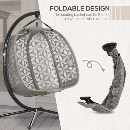 Outsunny Outdoor Double Hanging Chair