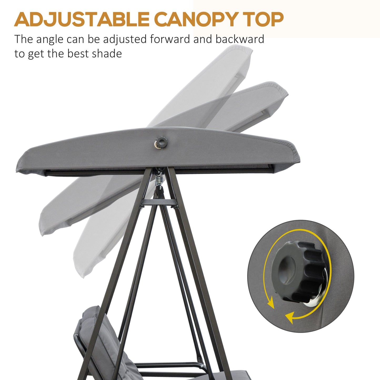 Outsunny Two-Seater Garden Swing Chair
