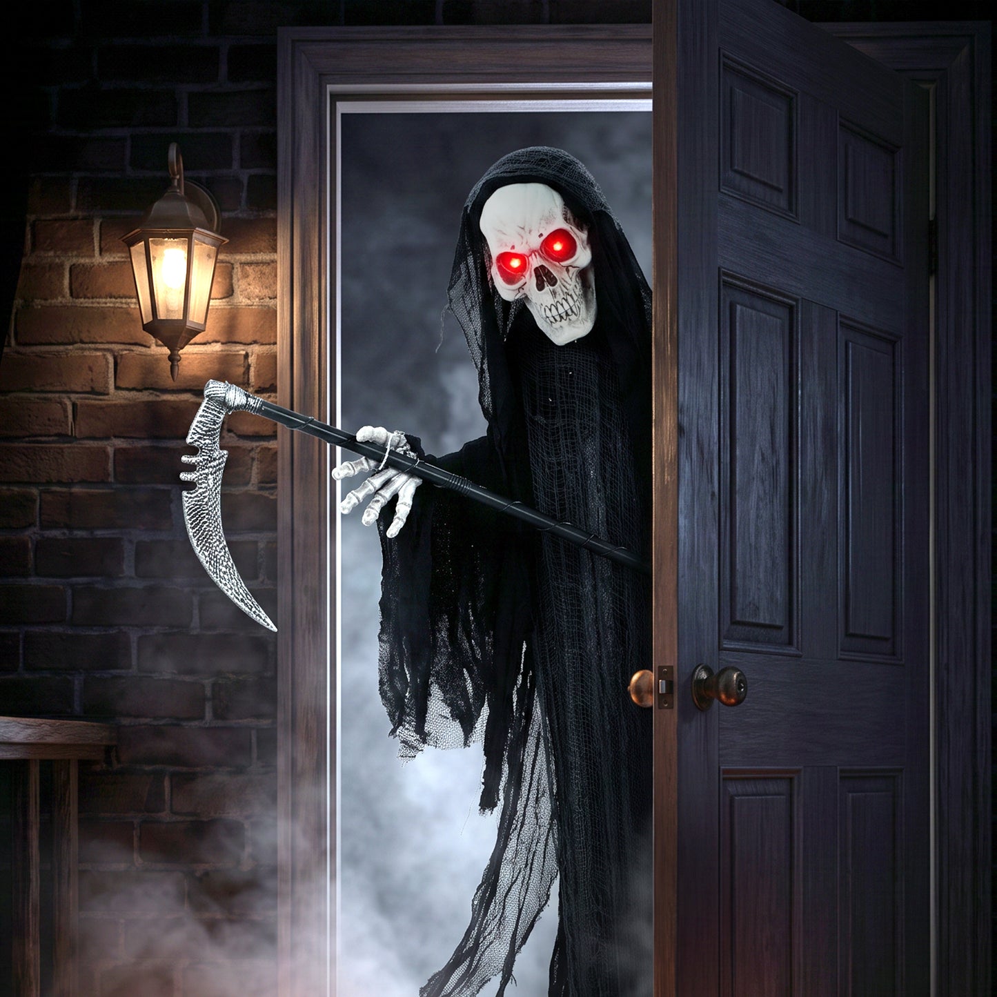 Animated Grim Reaper Halloween Decoration - 183cm