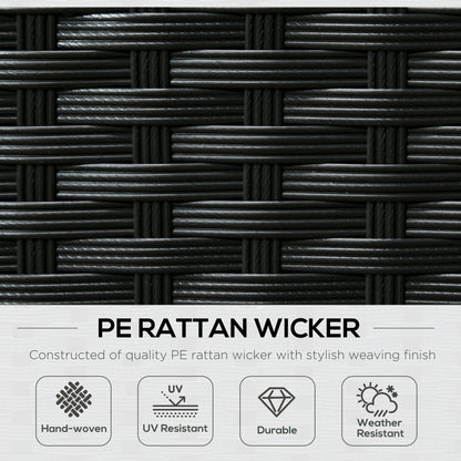 8-Pieces PE Rattan Corner Sofa Set