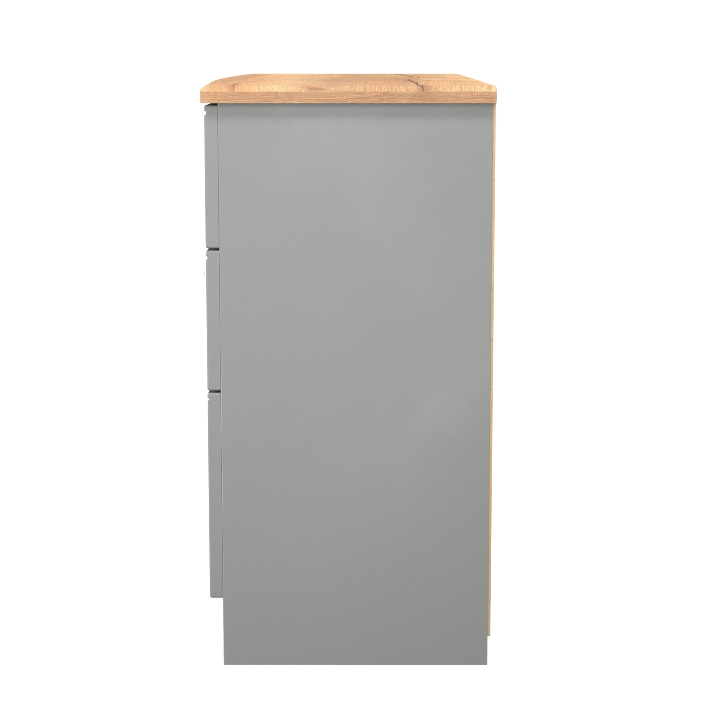 Victoria Large Chest of Drawers Grey & Light Oak 6 Drawers 112cm