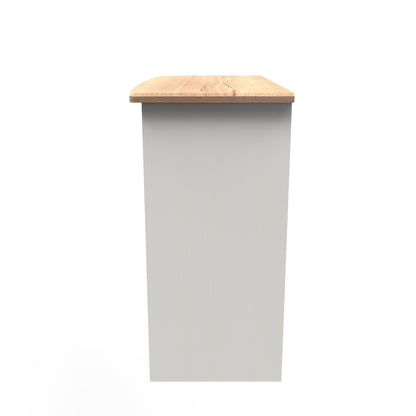 Victoria Desk Cream & Light Oak 3 Drawers 93cm