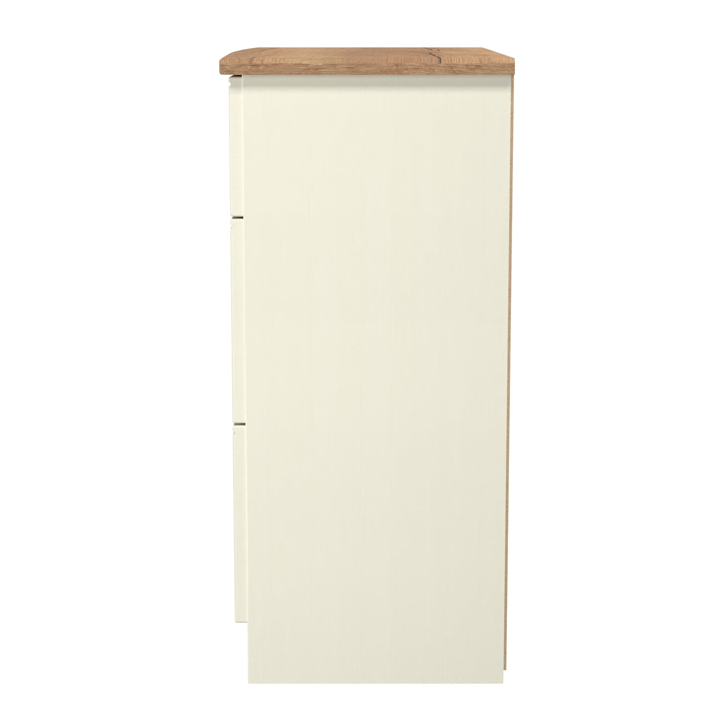Victoria Chest of Drawers Cream & Light Oak 3 Drawers 42cm