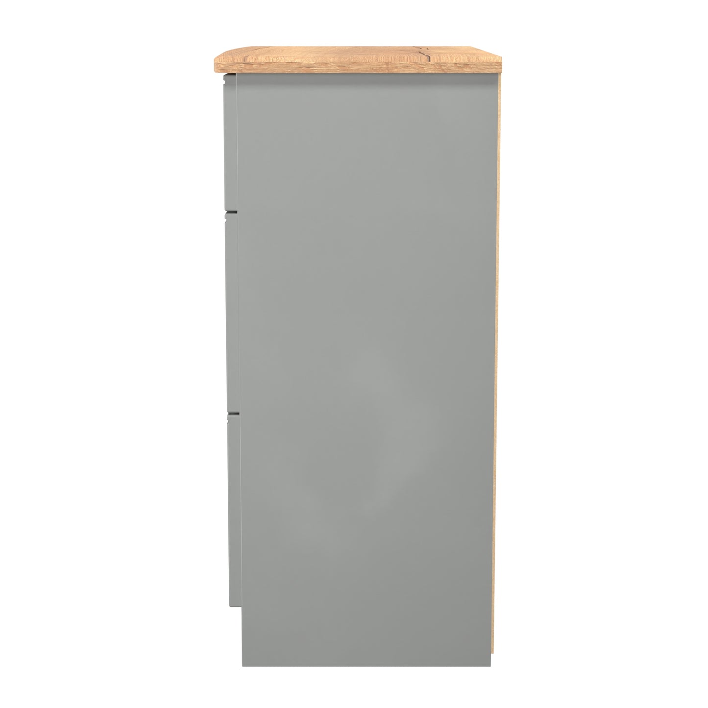 Victoria Chest of Drawers Grey & Light Oak 3 Drawers 42cm