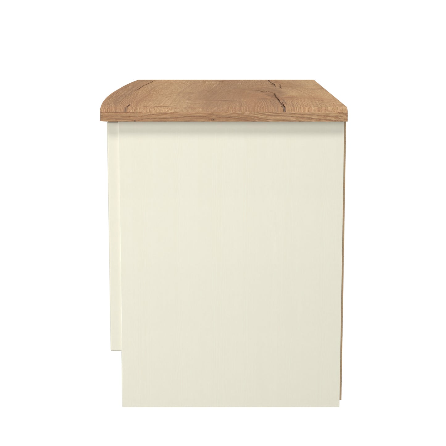 Victoria TV Unit Cream & Light Oak 2 Doors 77cm