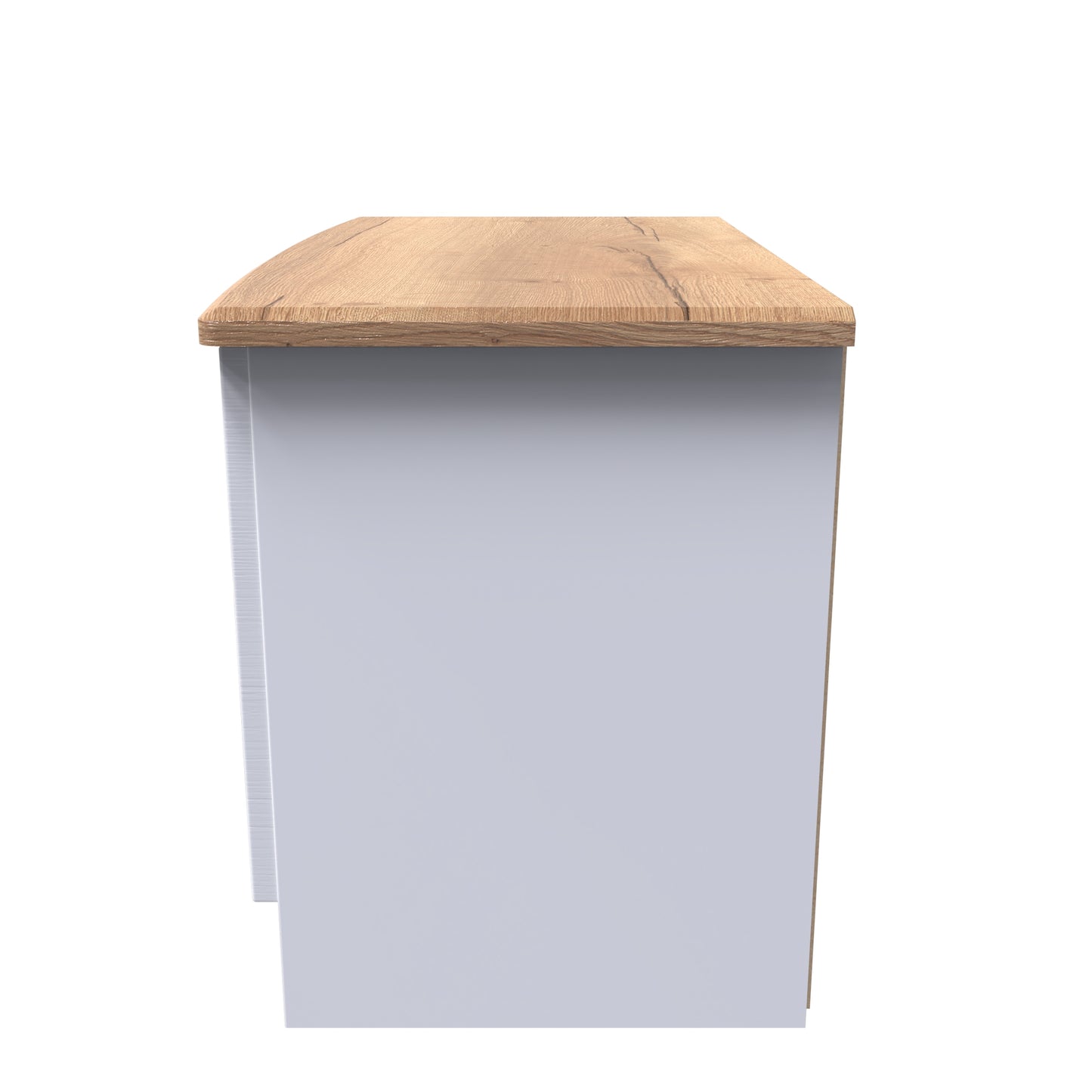 Victoria TV Unit White & Light Oak 2 Doors 77cm