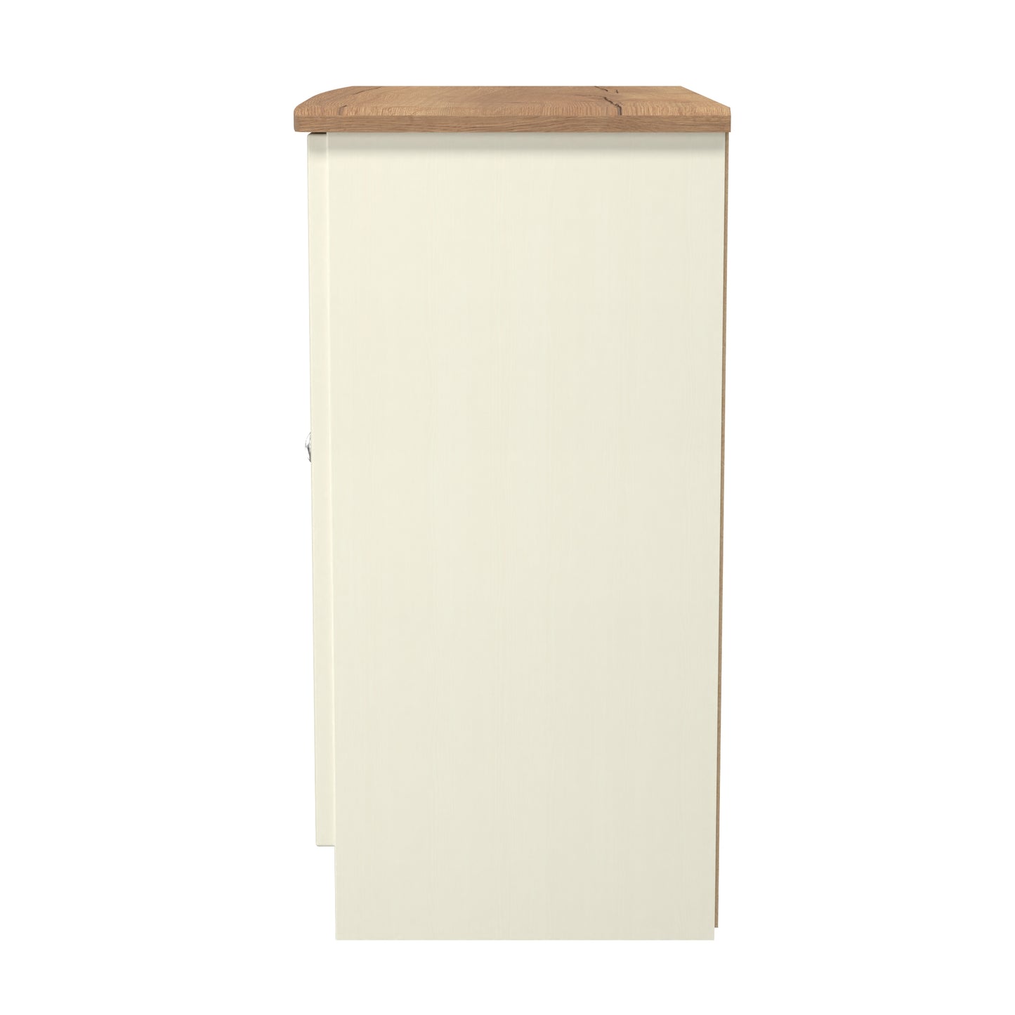 Victoria Cabinet Cream & Light Oak 2 Doors 77cm