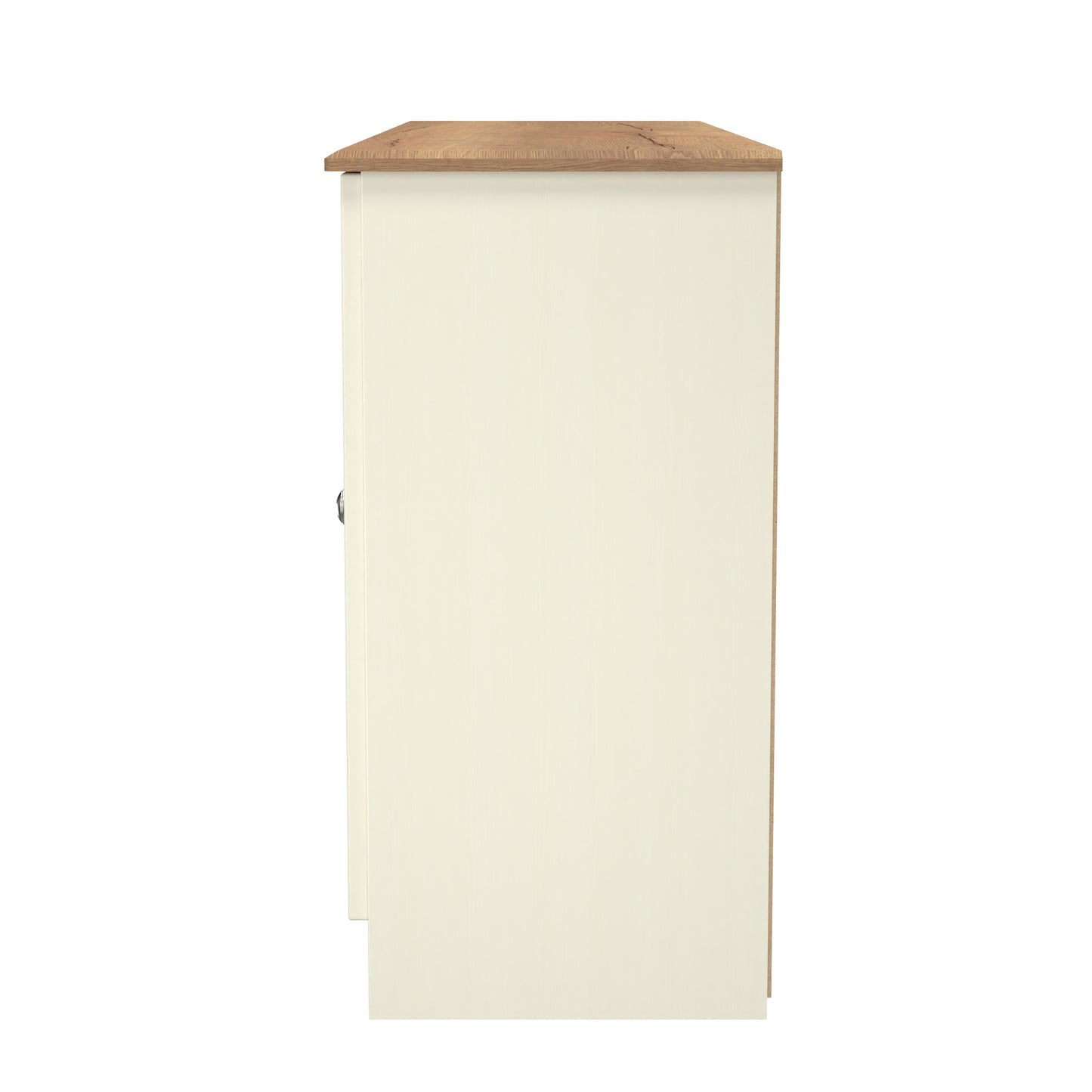 Victoria Large Sideboard Cream & Light Oak 4 Doors 1 Drawer 146cm