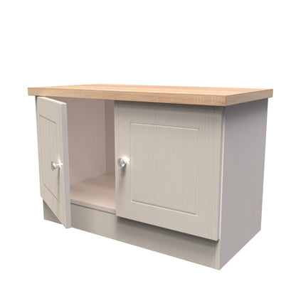 Vienna TV Unit Off-white & Light Oak 2 Doors 74cm