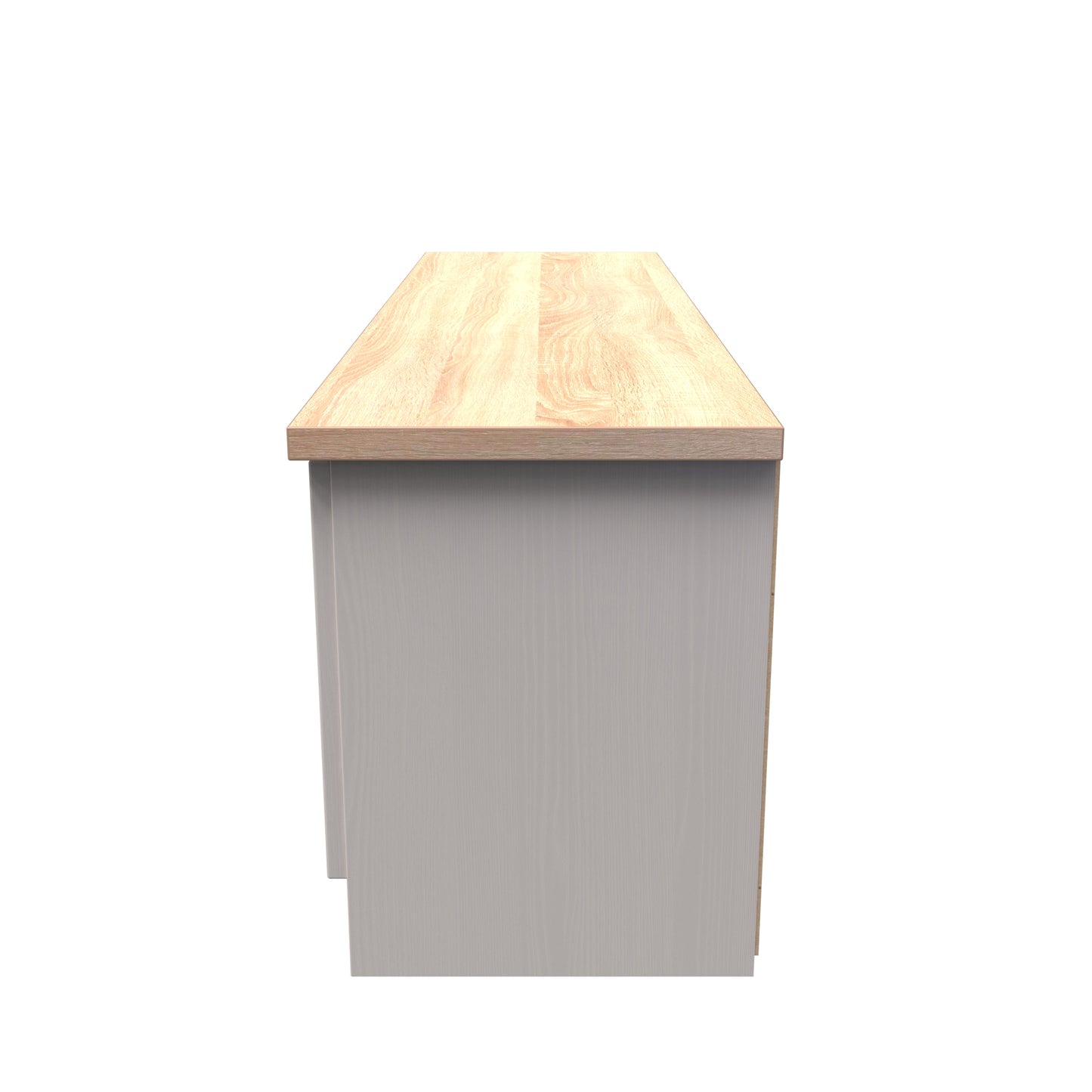 Vienna TV Unit Off-white & Light Oak 2 Drawers 2 Doors 144cm