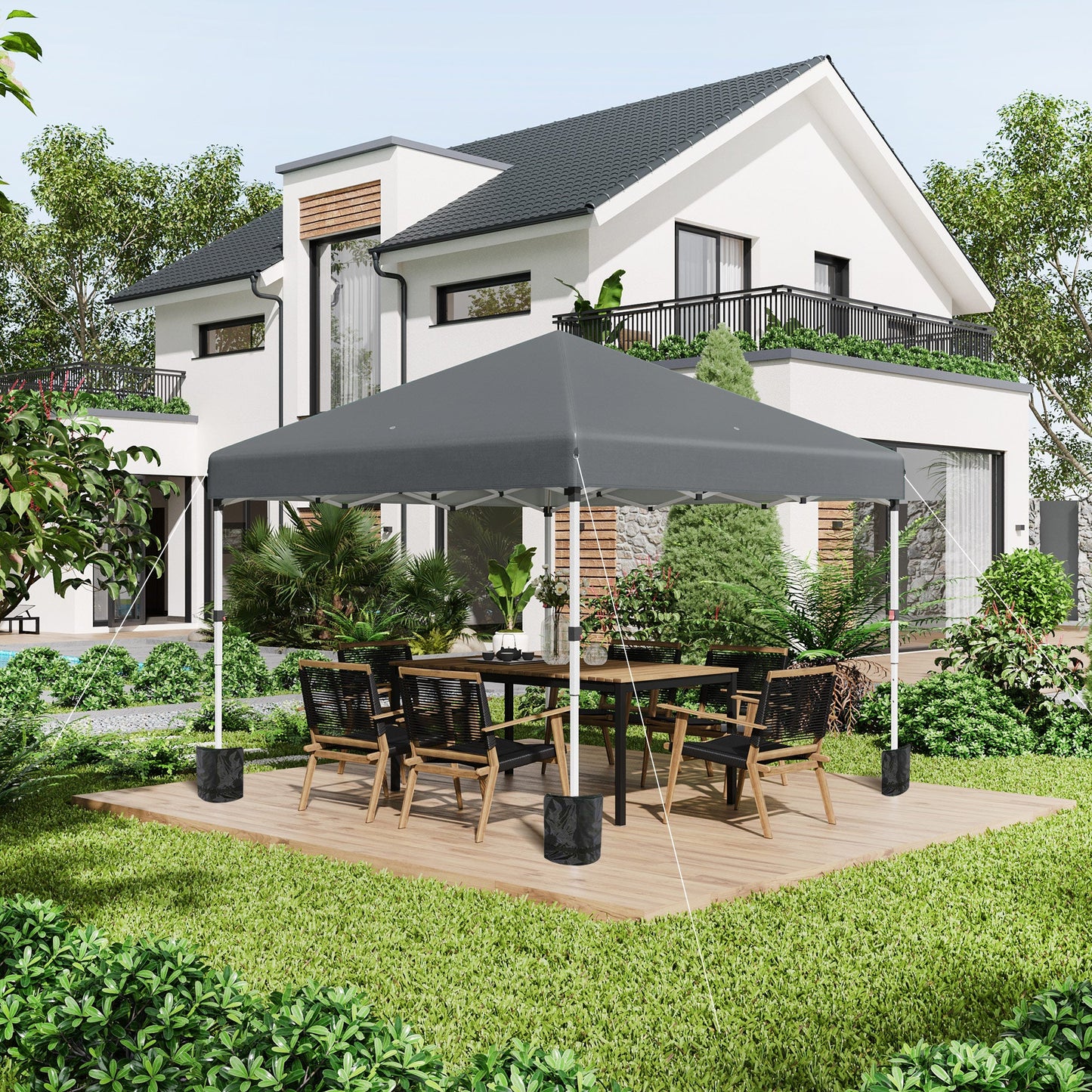 3 x 3 M Pop Up Gazebo with 2 Sidewalls Primary Image