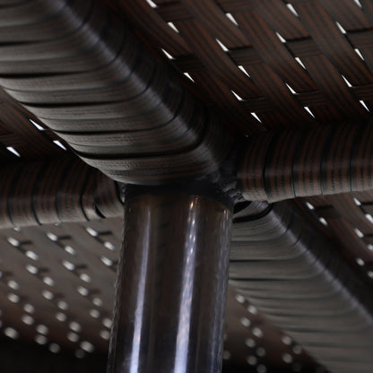 PE Rattan Ice Bucket Table