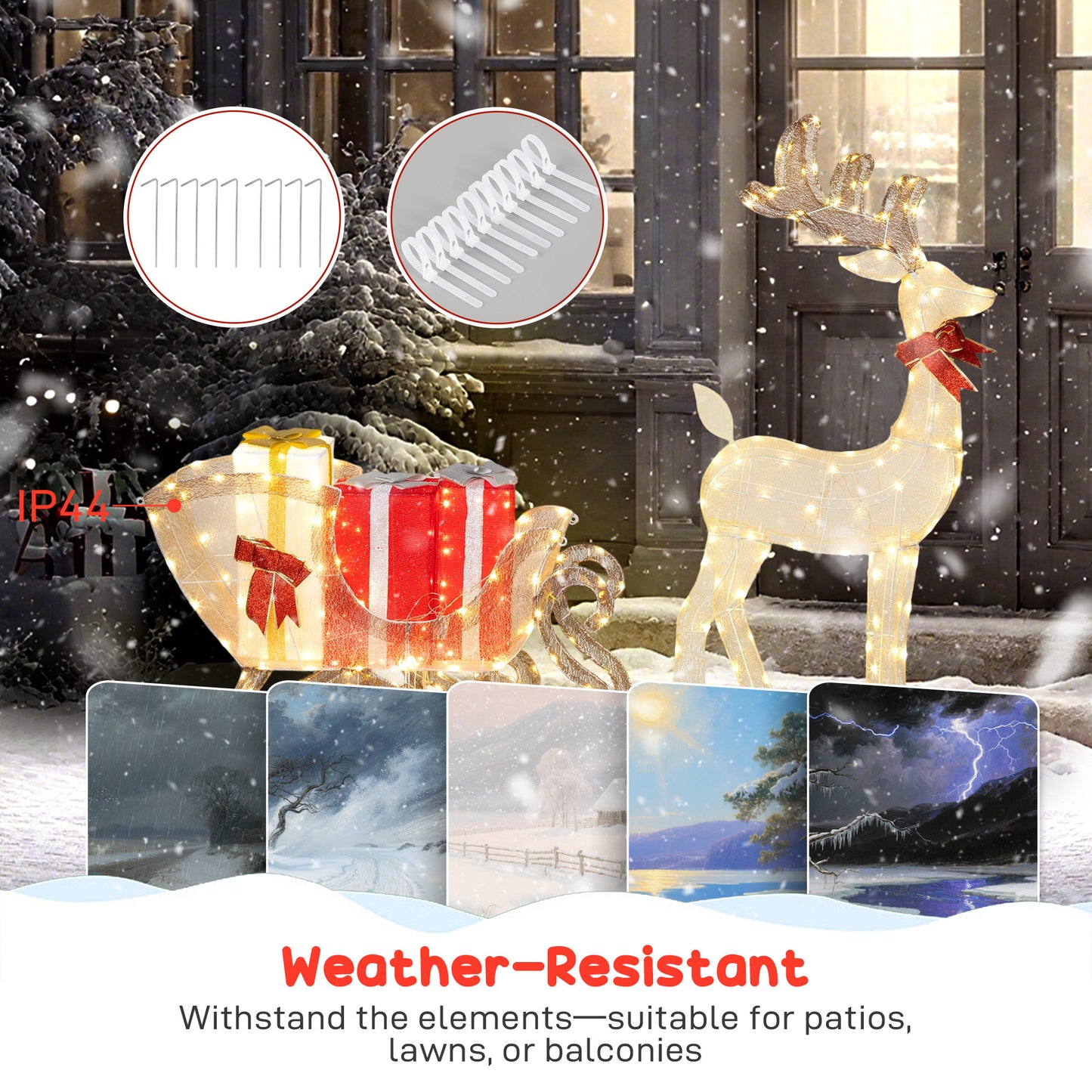 Christmas Feature Light Warm White Outdoor 337 LED