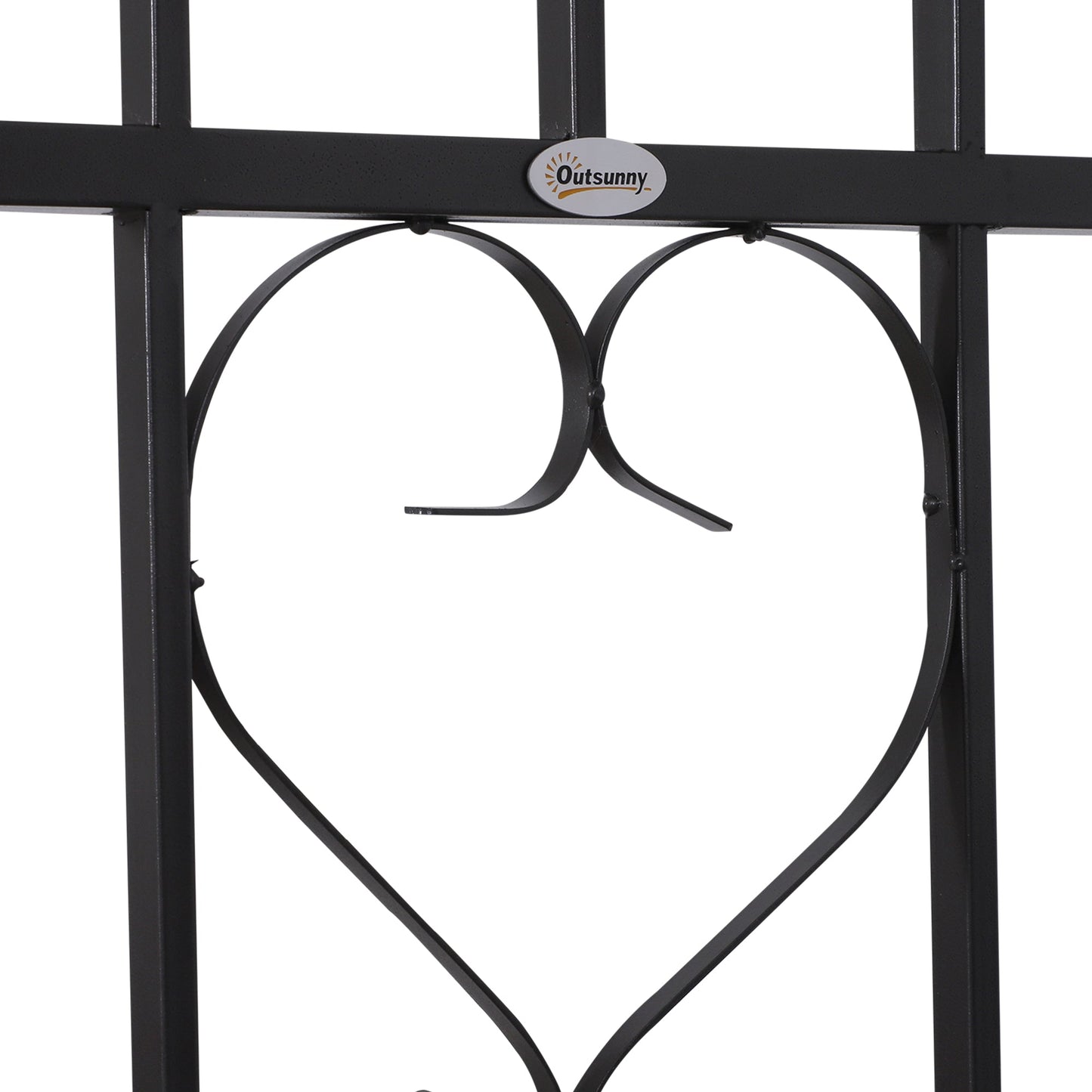 Metal Frame Bench W/Arch