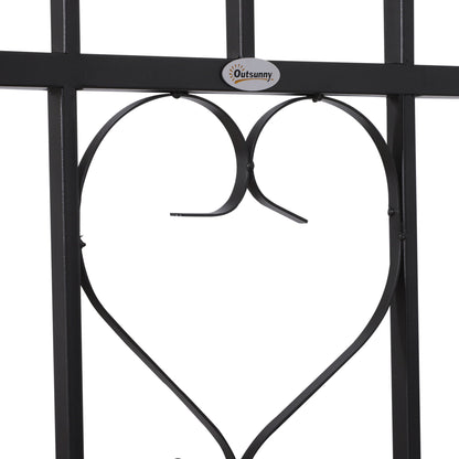 Metal Frame Bench W/Arch