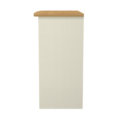 Warwick Desk Cream & Oak 3 Drawers 93cm