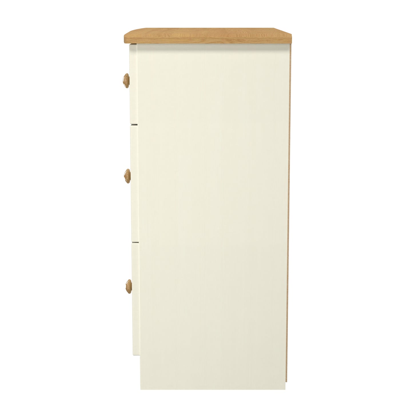 Warwick Chest of Drawers Cream & Oak 3 Drawers 42cm