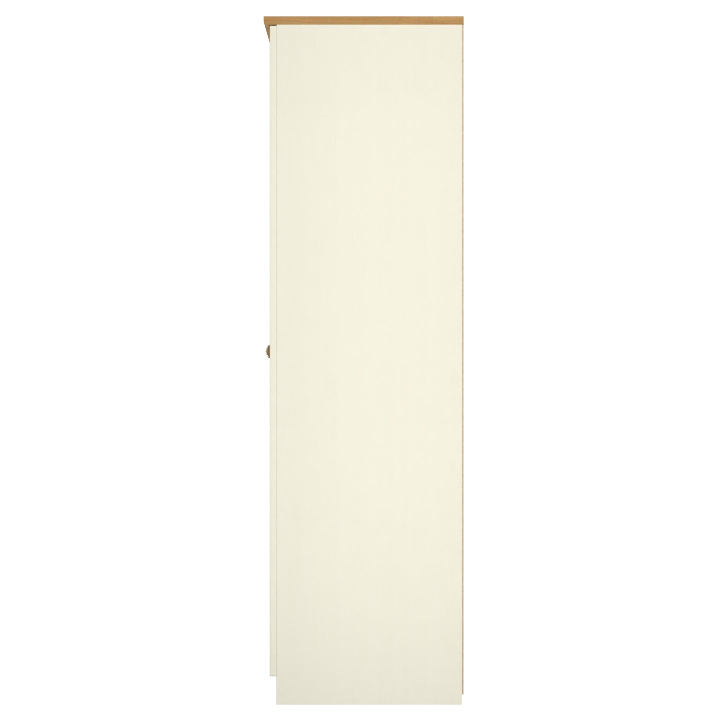 Warwick Tall Wardrobe Cream & Oak 2 Doors 1 Shelf 74cm