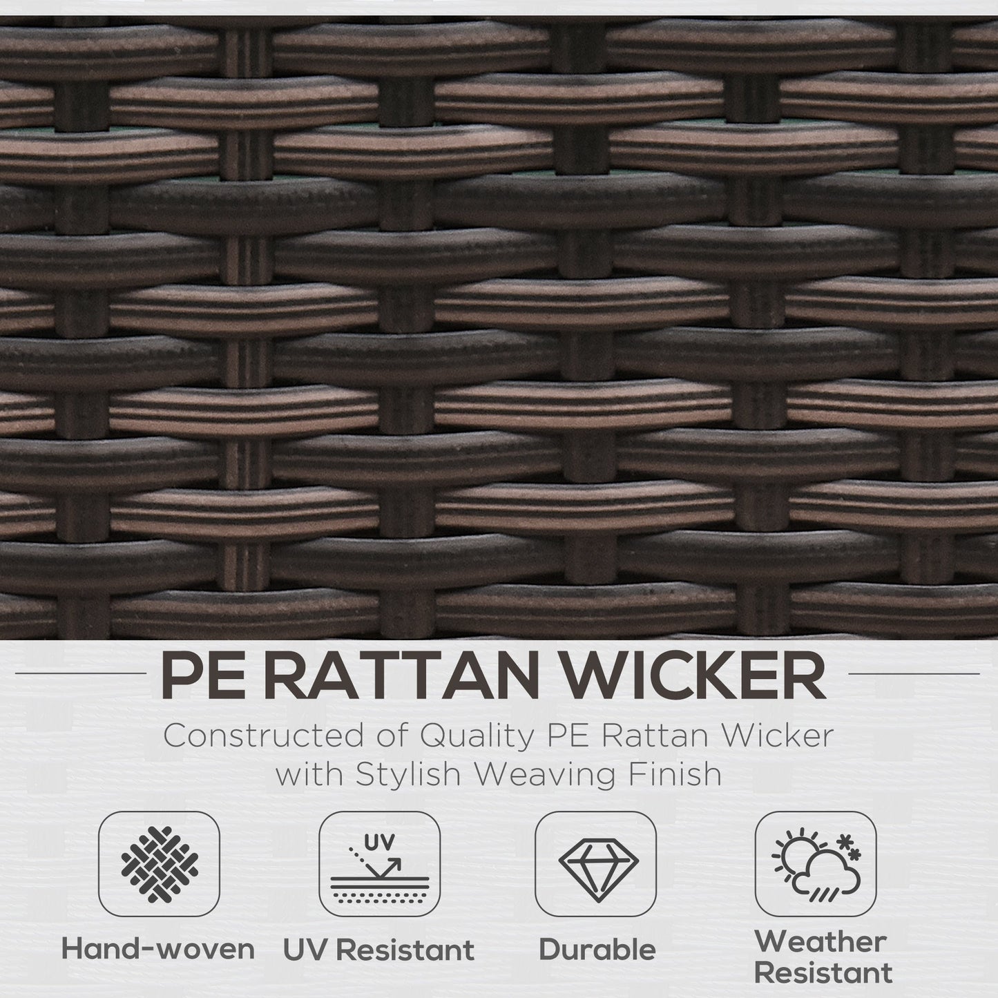 8-Pieces PE Rattan Corner Sofa Set with Thick Cushions