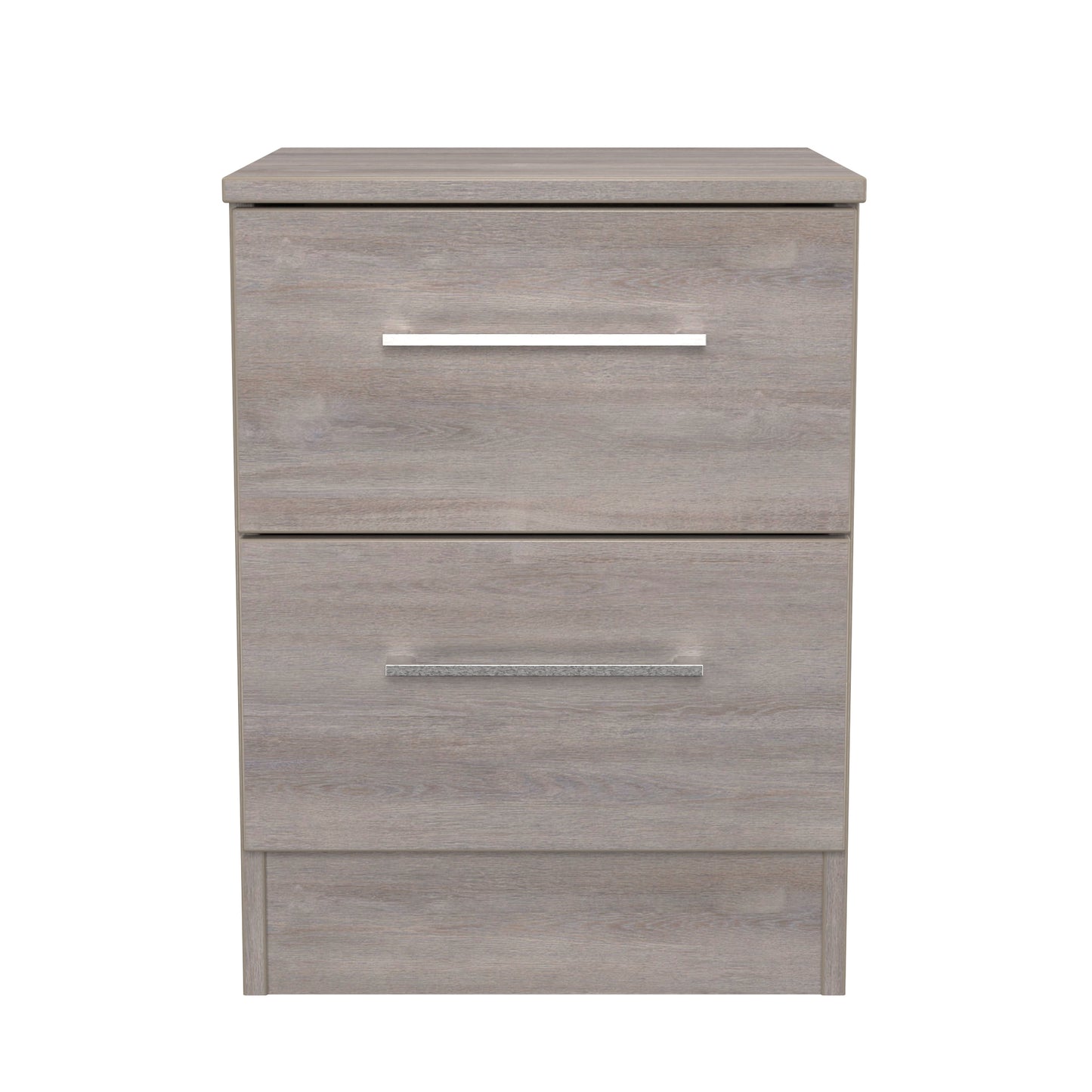 Worcester Bedside Table Light Grey 2 Drawers 37cm