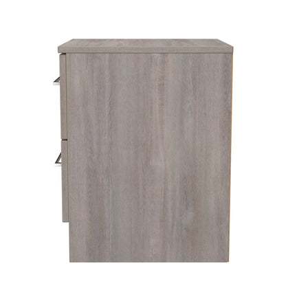 Worcester Bedside Table Light Grey 2 Drawers 37cm