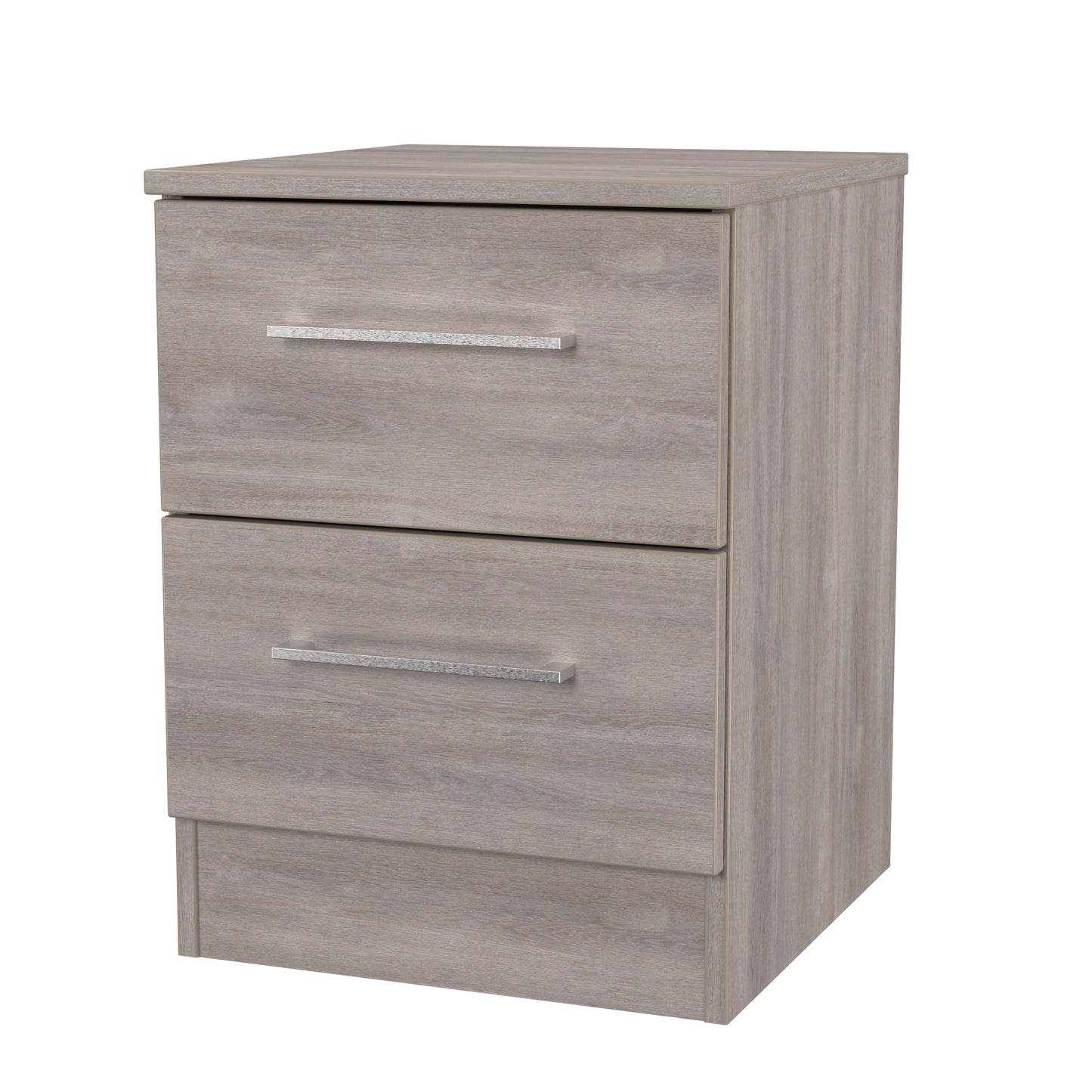 Worcester Bedside Table Light Grey 2 Drawers 37cm