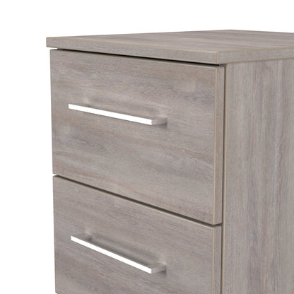 Worcester Bedside Table Light Grey 2 Drawers 37cm