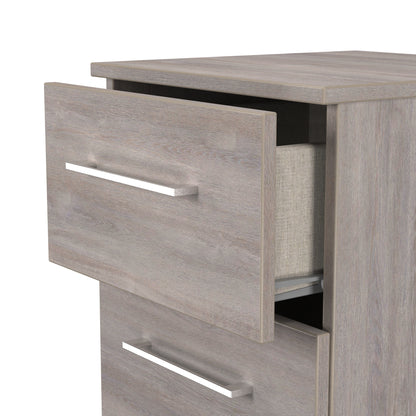 Worcester Bedside Table Light Grey 2 Drawers 37cm