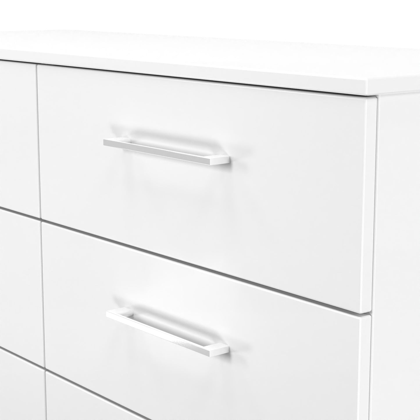 Worcester Large Chest of Drawers White 6 Drawers 110cm