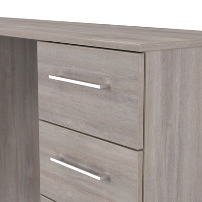 Worcester Desk Light Grey 6 Drawers 125cm
