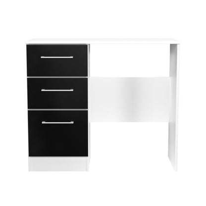 Worcester Desk Black & White 3 Drawers 90cm