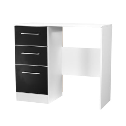 Worcester Desk Black & White 3 Drawers 90cm