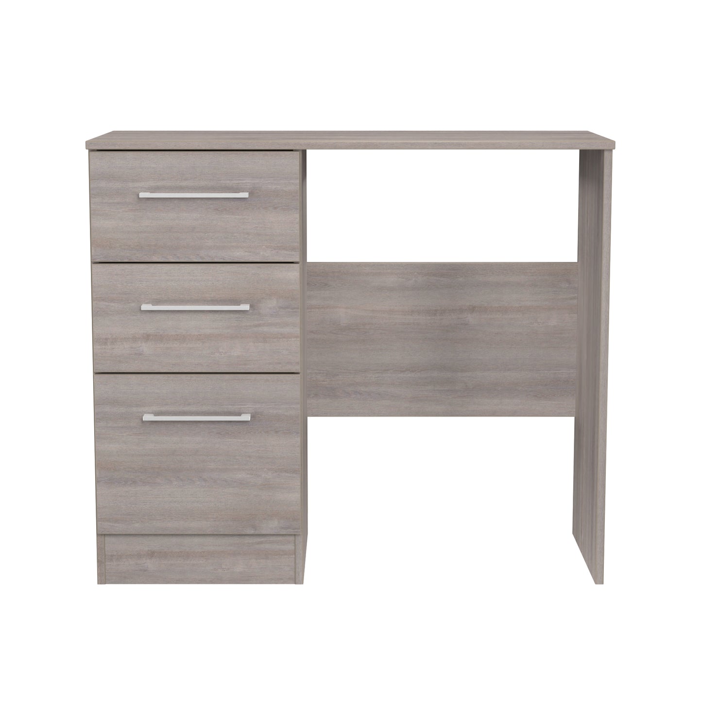 Worcester Desk Light Grey 3 Drawers 90cm