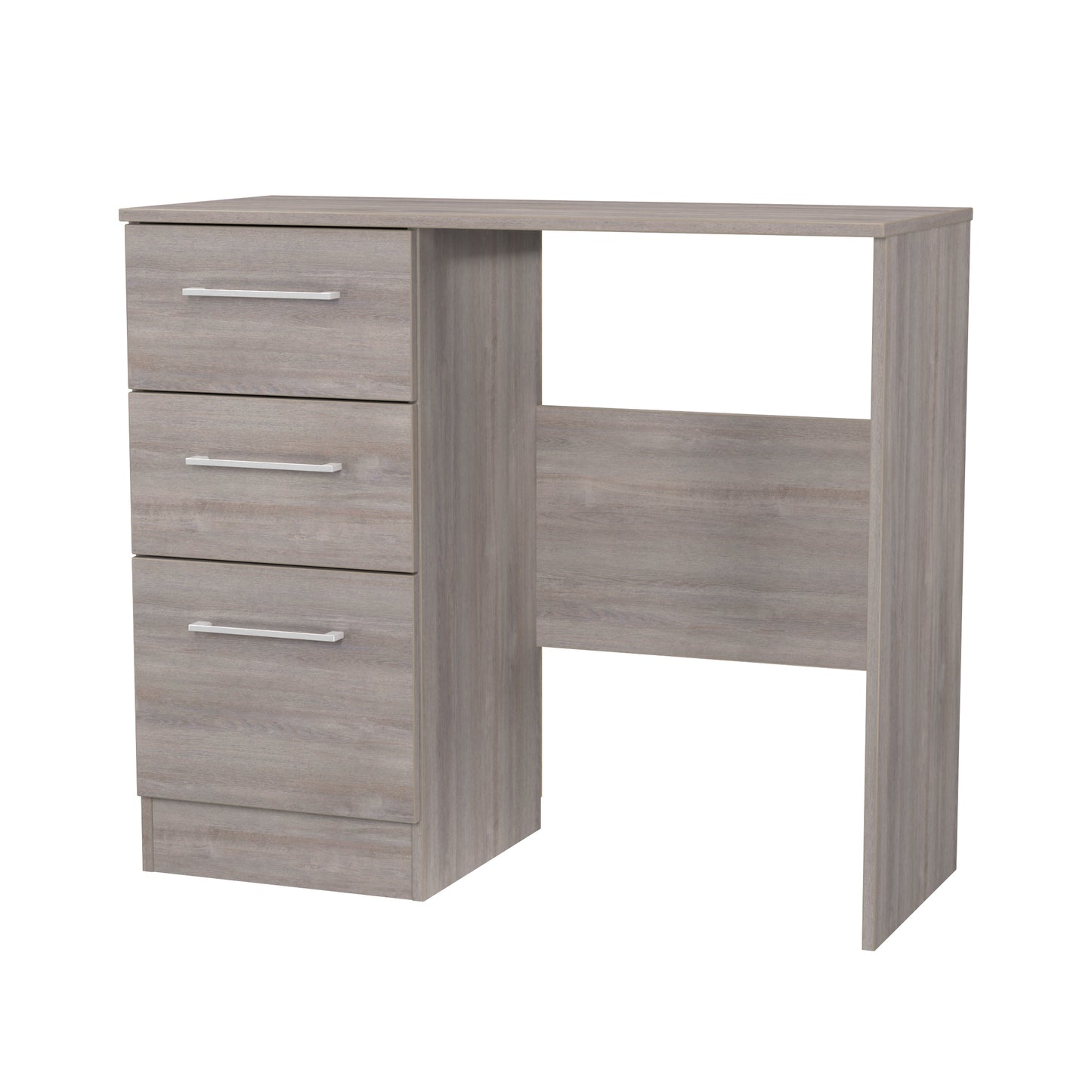 Worcester Desk Light Grey 3 Drawers 90cm