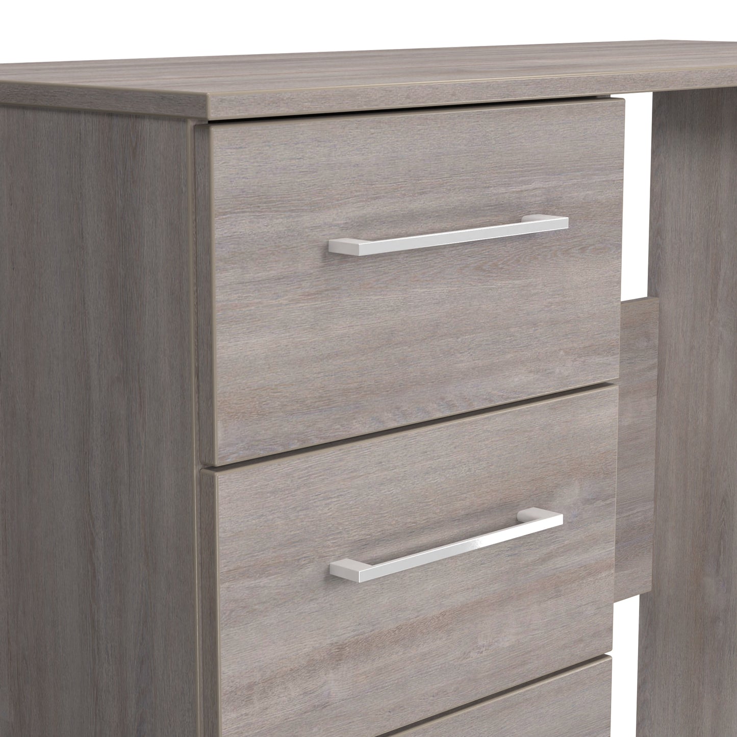Worcester Desk Light Grey 3 Drawers 90cm
