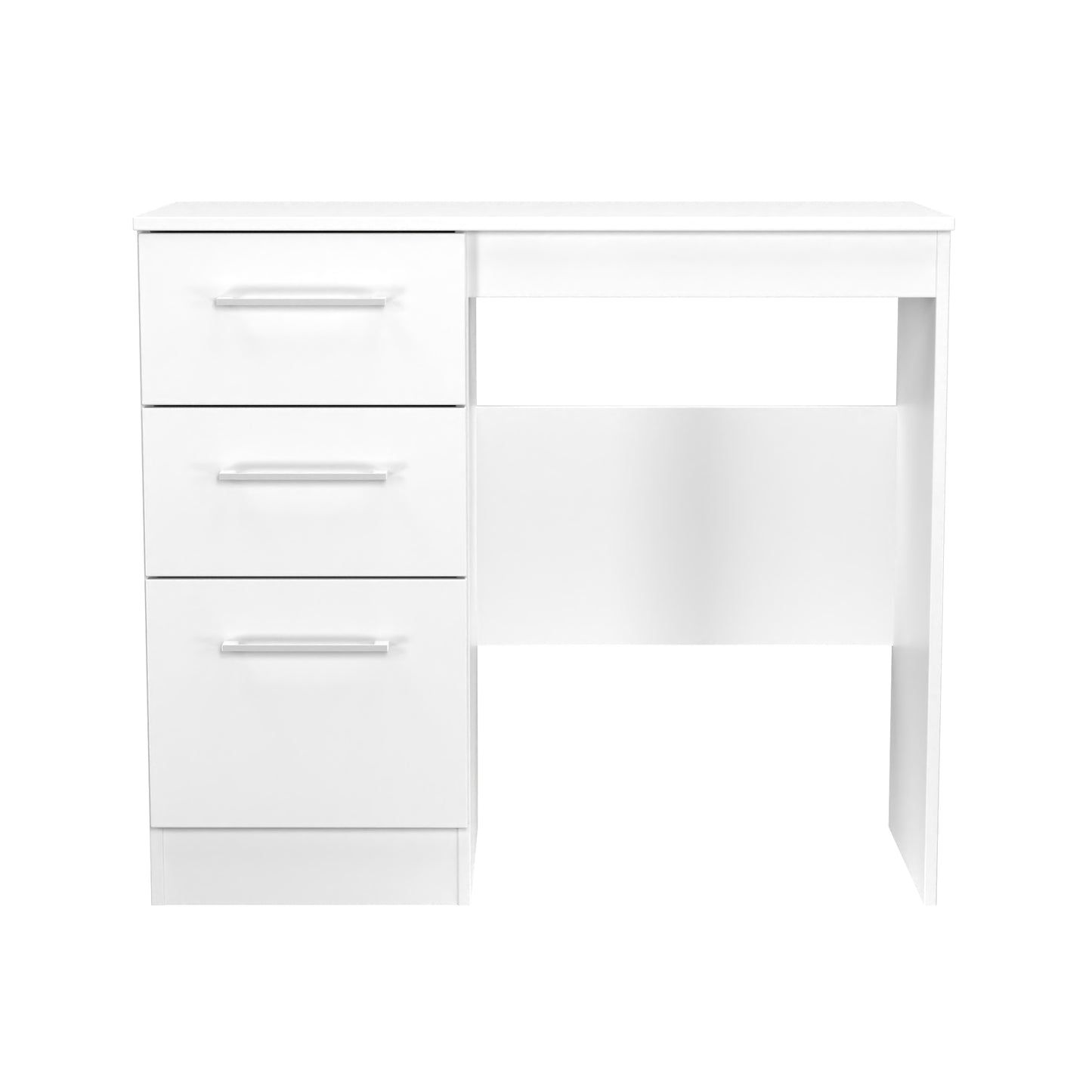 Worcester Desk White 3 Drawers 90cm