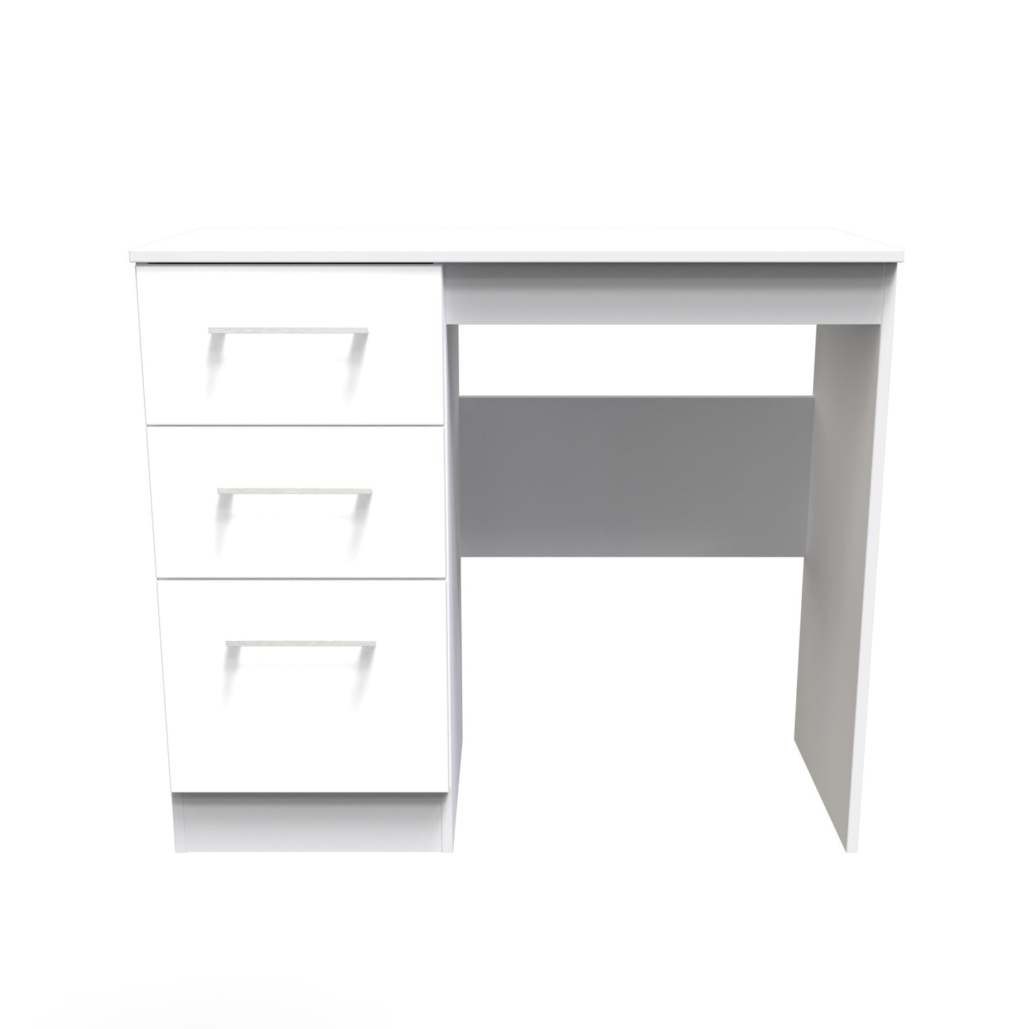 Worcester Desk White 3 Drawers 90cm