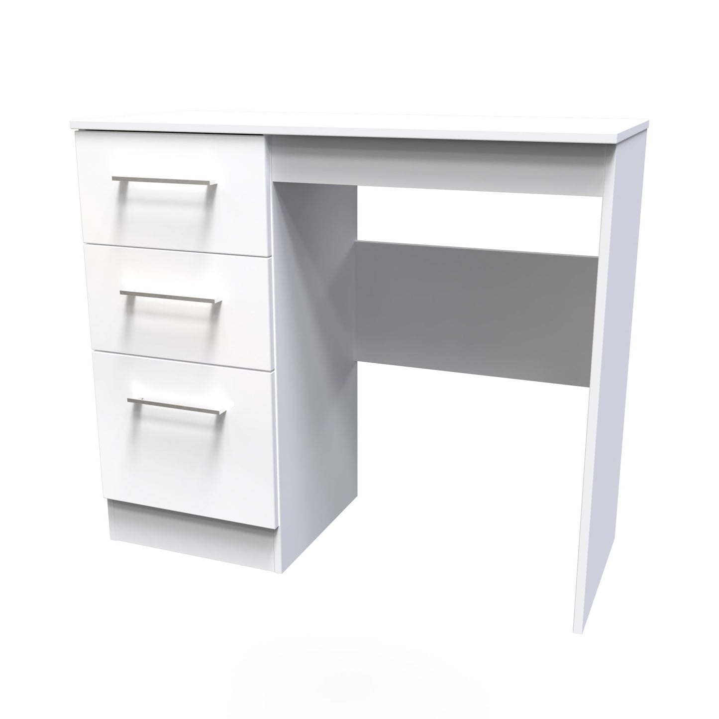 Worcester Desk White 3 Drawers 90cm