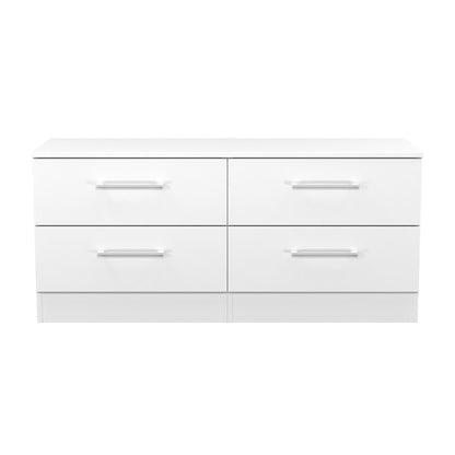 Worcester Large Chest of Drawers White 4 Drawers 110cm