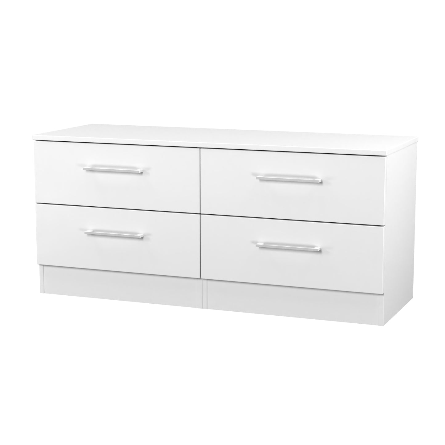 Worcester Large Chest of Drawers White 4 Drawers 110cm