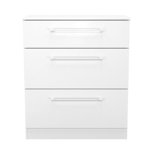 Worcester Chest of Drawers White 3 Drawers 39cm