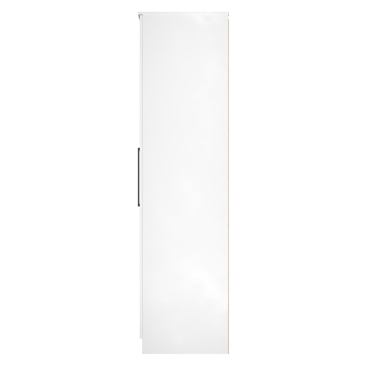 Worcester Tall Wardrobe Black & White 2 Doors 1 Shelf 74cm