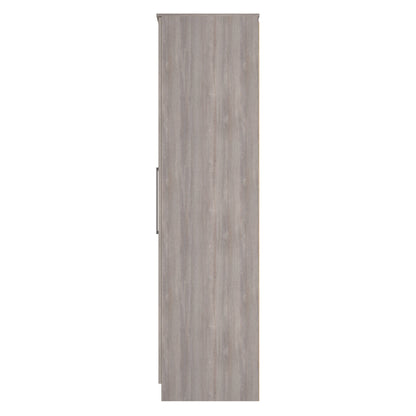 Worcester Tall Wardrobe Light Grey 2 Doors 1 Shelf 74cm