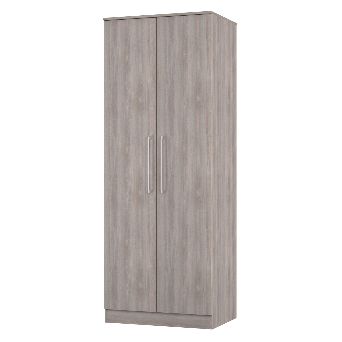 Worcester Tall Wardrobe Light Grey 2 Doors 1 Shelf 74cm