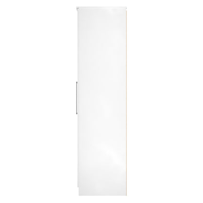 Worcester Tall Wardrobe White 2 Doors 1 Shelf 74cm