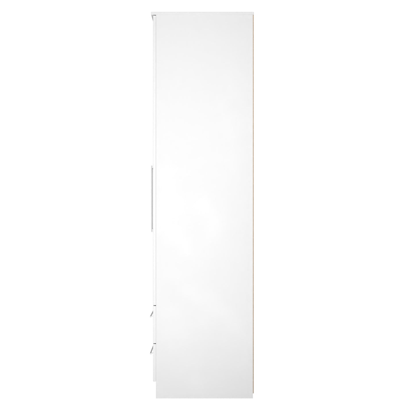 Worcester Tall Wardrobe White 2 Doors 2 Drawers 74cm